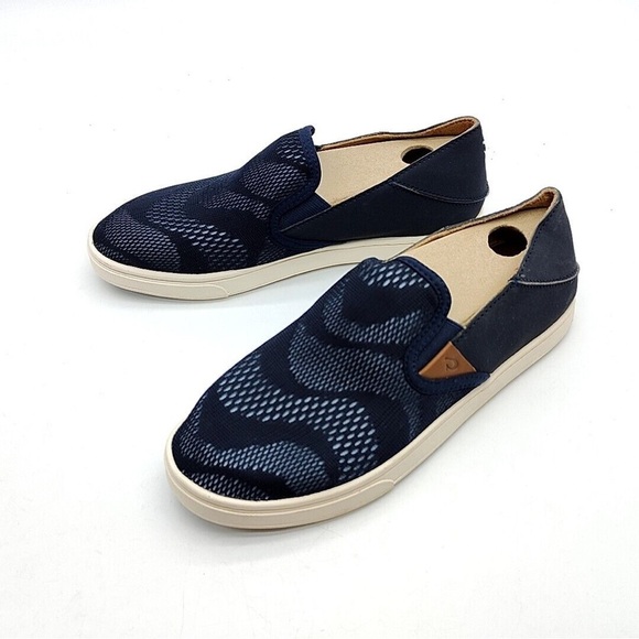 Shoes - OLUKAI Pehuea Women's Size 7.5 Slip On Mesh Sneakers Trench Blue/Cloud Blue